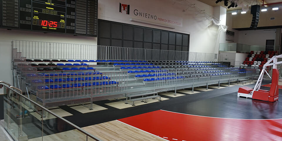 See our sport stands Turing LOTTO Poland Cup, which took place in Gniezno on new opening sport hall.